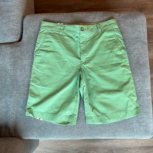 Mens green izod shorts